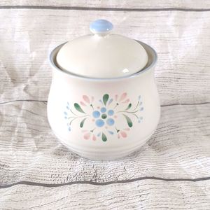 Fascino Stoneware By Yamaka Sugar Bowl Vintage 1980s